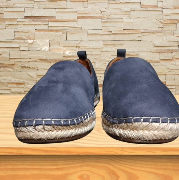 Women's Slip-On Shoes Flats Soft Suede Comfy Boho Blue/Grey Espadrilles Sz 7.5 - Picture 7 of 14